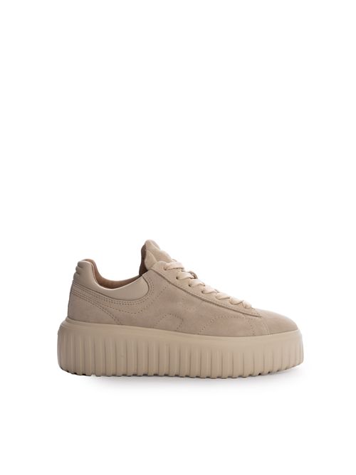 Sneakers H-Stripes in suede Beige HOGAN | HXW6450FC6T PJQC023